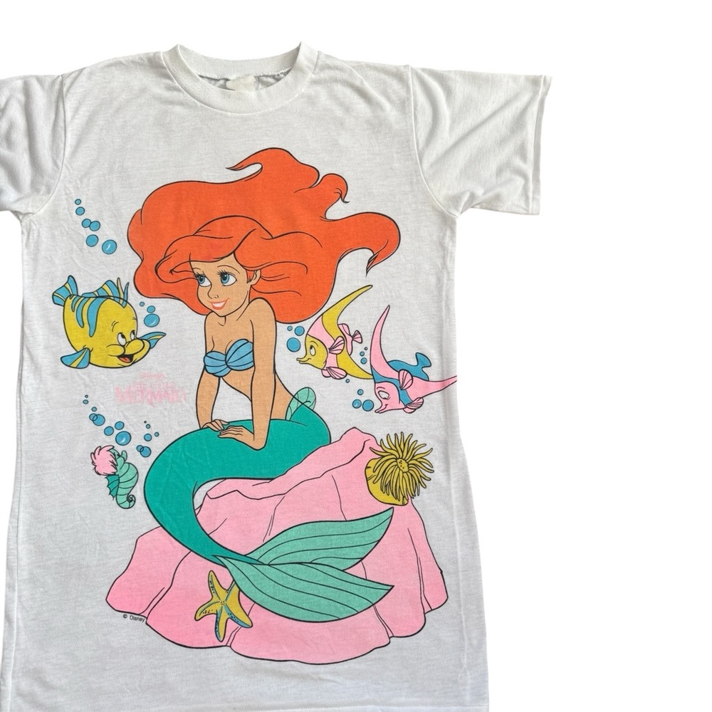 Vintage Disney The Little Mermaid 80s / 90s Movie Shirt - Picture 3 of 16